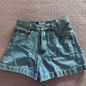 Cuffed Jeans Shorts